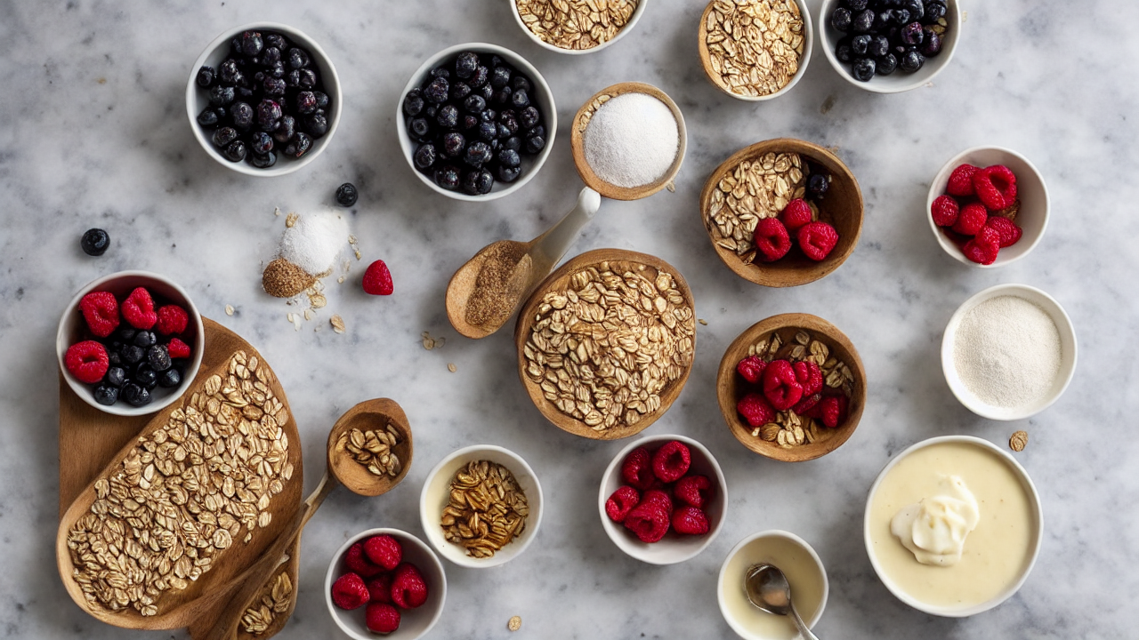 Here's what you need: 1 cup rolled oats, 1 ripe banana, 1 egg, half a cup of mil