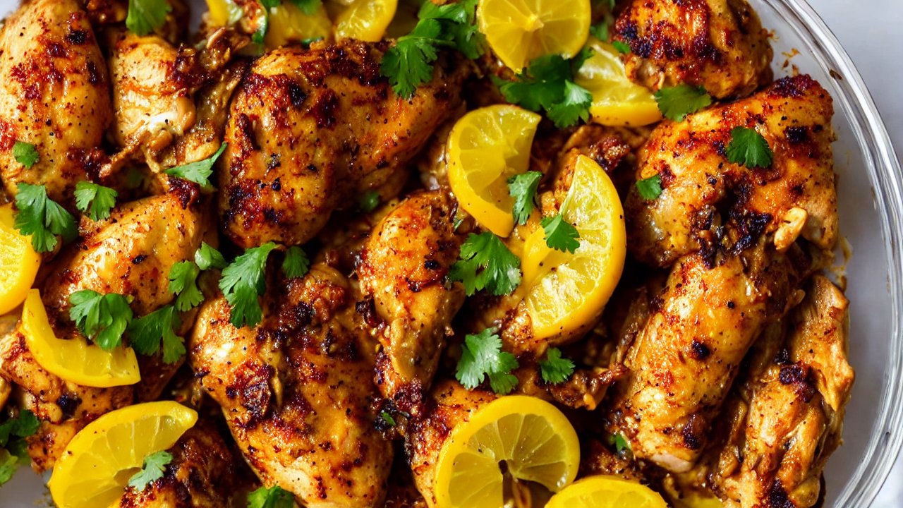 Marinate the chicken in yogurt, garam masala, turmeric, and salt for at least 30