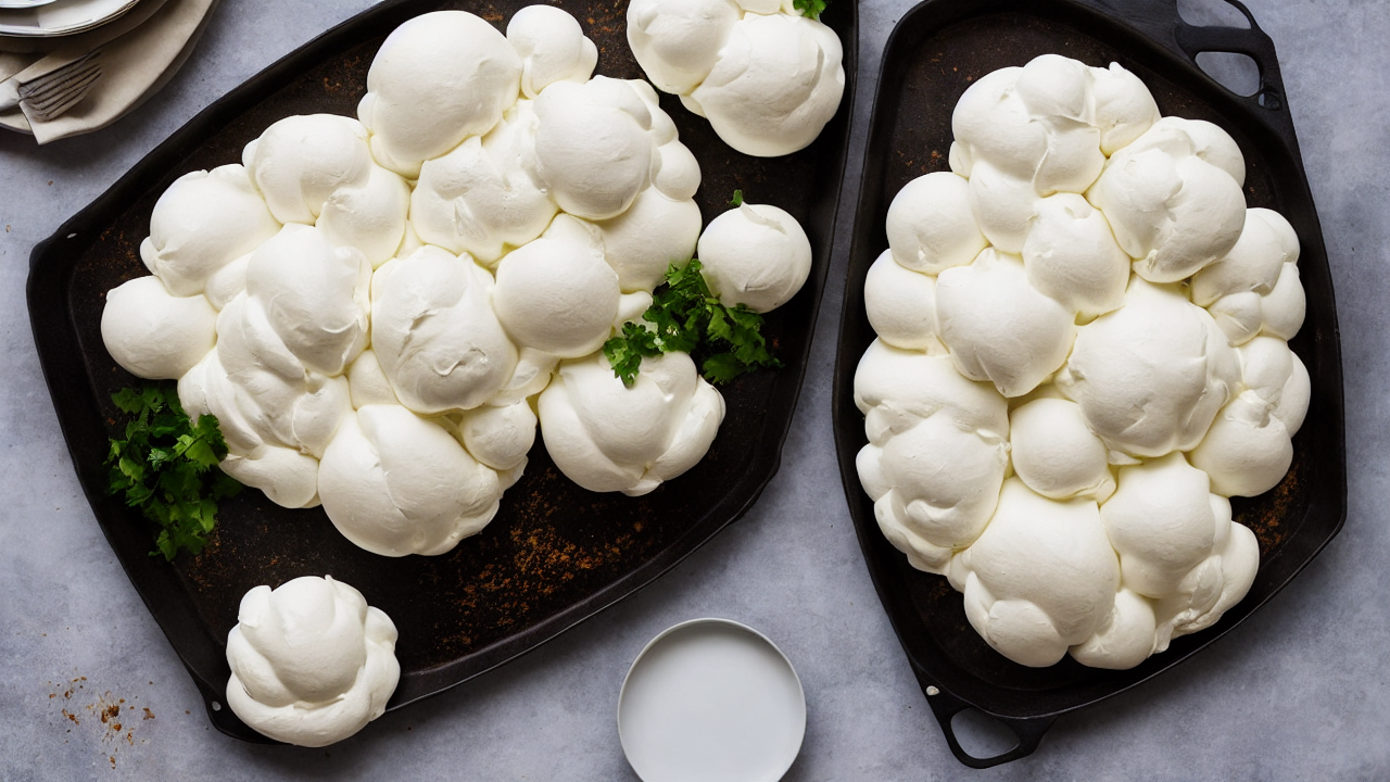 Scoop the mixture onto a parchment-lined baking sheet and shape it into a thick,