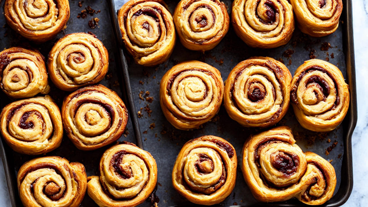 Once risen, gently roll the dough into a large rectangle. Spread with softened b